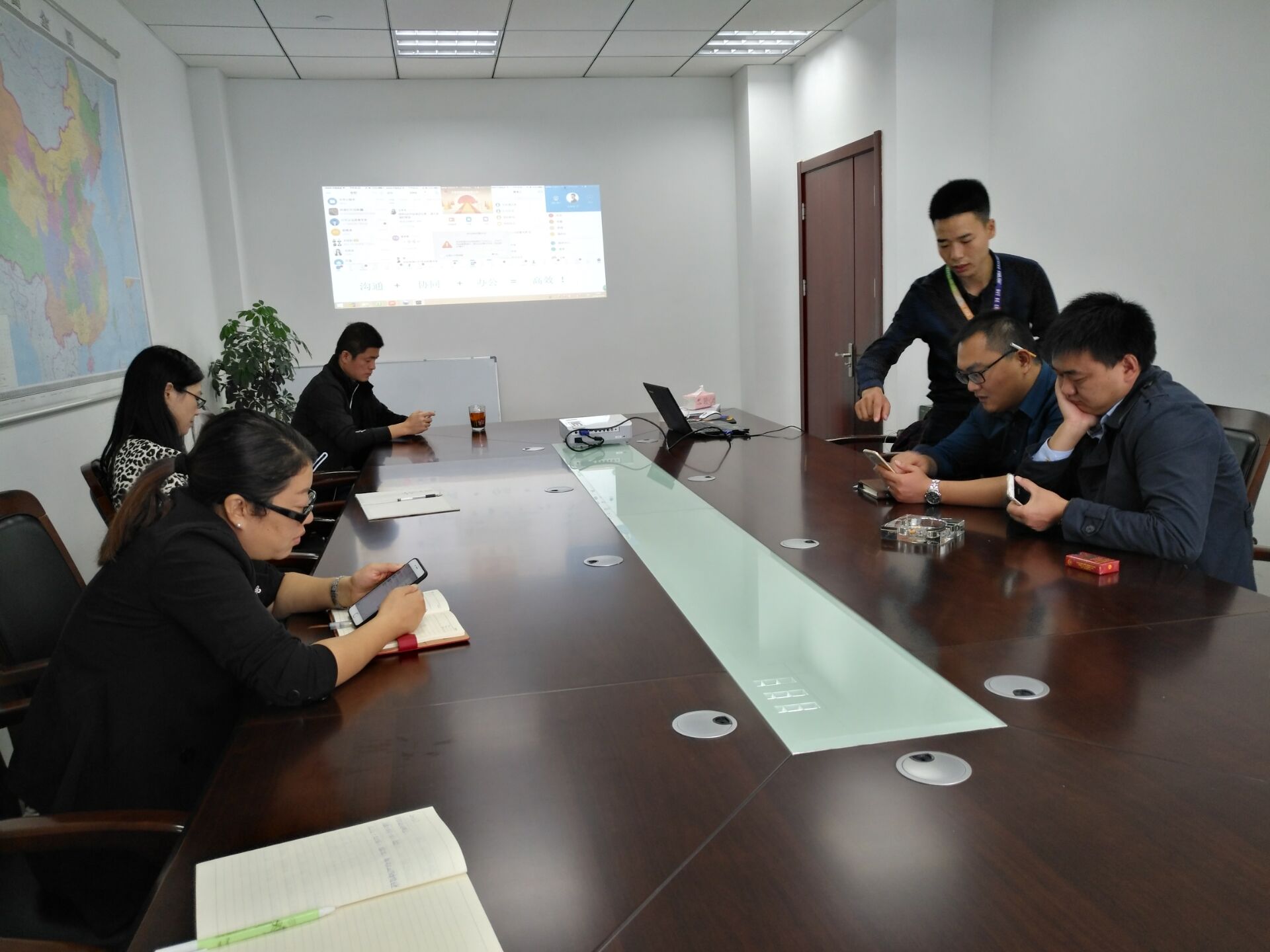 帝豪国际vip88环保引入钉钉办平正台，打造高效团队